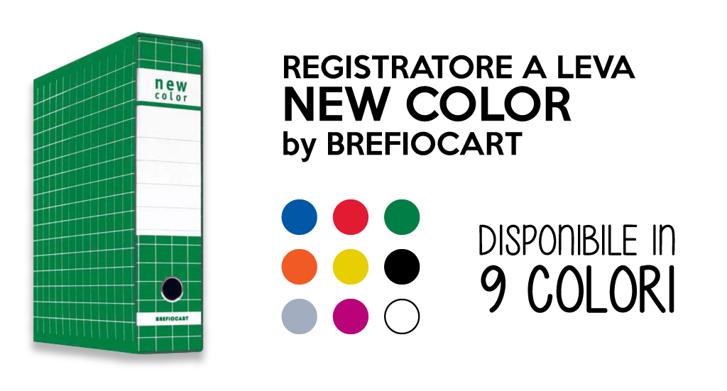 Promozione 5+1 registratori a leva Brefiocart New Color