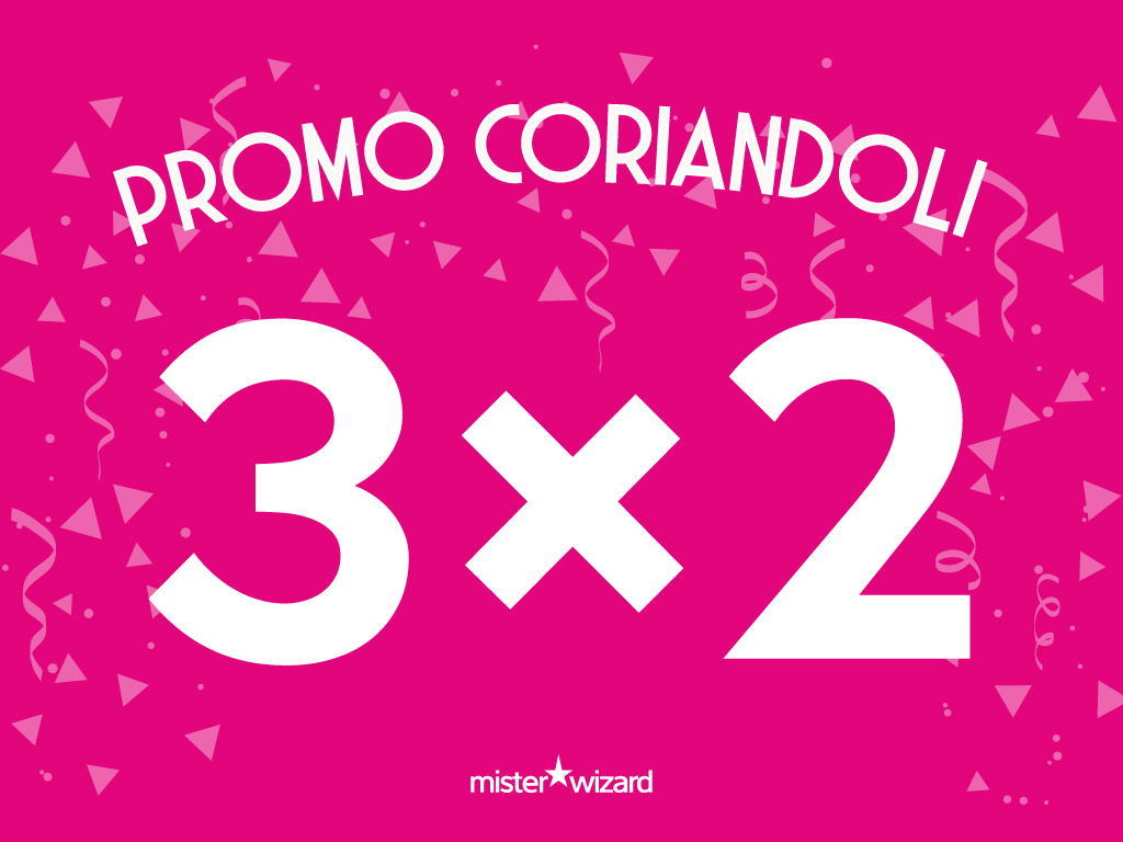3×2 Coriandoli e Stelle filanti