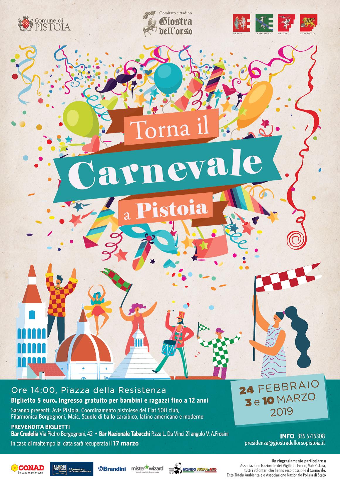 Torna il Carnevale a Pistoia!