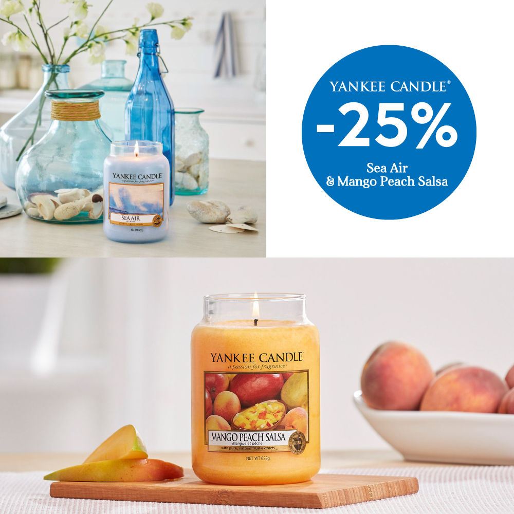 Sea Air e Mango Peach Salsa Yankee Candle